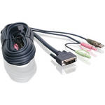 Iogear 6' (1.8 m) DVI-I Single Link USB KVM Cable