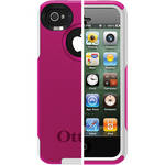 Otter Box Commuter Series Case for iPhone 4 and 4S (Hot Pink Plastic / White Silicone)