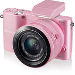 Samsung NX1000 Mirrorless Wi-Fi Digital Camera with 20-50mm Lens (Pink)