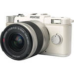 Pentax Q Digital Camera with 5-15mm Lens (White)