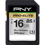 PNY Technologies 16GB SDHC Memory Card Pro-Elite Series Hi-Speed Class 10 UHS-1