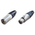 Neutrik XX Series Male and Female XLR Connectors Kit (Nickel Housing/Gold Contacts)