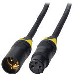 Laird Telemedia 24V DC Power Cable XLR 3-Pin Male to 3-Pin Female 2 ft