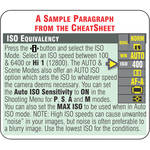 PhotoBert PhotoBert Cheat Sheet for Nikon D3200 Digital SLR Camera