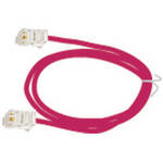 NVT 3' (0.91 m) 2-Pair RJ45 Patch Cord (Red)