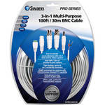 Swann 3-in-1 Multi-Purpose 100' BNC Cable