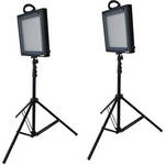 Bescor LED-500K 2 Light Studio Lighting Kit (100-240VAC)