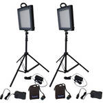 Bescor LED-500KNMH Studio 2 Light Battery Kit (100-240VAC)