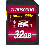 Transcend 32GB SDHC Ultimate 600x Class 10 UHS-I Memory Card