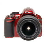 Nikon D3100 Digital SLR Camera (Red) with 18-55mm NIKKOR VR Lens