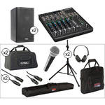 QSC K8 8" 2-Way 1000 Watt Powered Speakers Large Kit