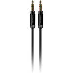 Xtreme Cables Mini 3.5mm Metallic Audio Transfer Auxiliary Cable - 6' (Black)