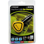 Xtreme Cables Dual Port USB Car Charger (Yellow)