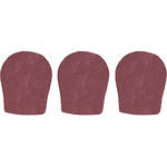 WindTech 300 Series Windscreens for 1-3/8" Diameter Microphones (3 Pack, Brown)