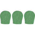 WindTech 300 Series Windscreens for 1-3/8" Diameter Microphones (3 Pack, Green)