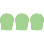 WindTech 300 Series Windscreens for 1-3/8" Diameter Microphones (3 Pack, Neon Green)