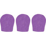 WindTech 300 Series Windscreens for 1-3/8" Diameter Microphones (3 Pack, Purple)