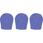 WindTech 300 Series Windscreens for 1-3/8" Diameter Microphones (3 Pack, Royal Blue)