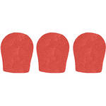 WindTech 300 Series Windscreens for 1-3/8" Diameter Microphones (3 Pack, Tangerine)