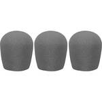 WindTech 900 Series Windscreens for 1-5/8" Diameter Microphones (3 Pack, Grey)