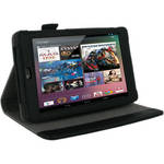 rooCASE Multi-Angle Vegan Leather Case Cover for Google Nexus 7 Tablet (Black)