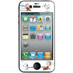 iLuv Snoopy Deco Film - Protective Film With Peanuts Design for iPhone 4S / 4 (White)