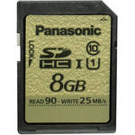 Panasonic 8GB SDHC Memory Card Gold Series Class 10 UHS-I