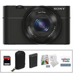 Sony Cyber-shot DSC-RX100 Digital Camera with Deluxe Accessory Kit (Black) 
