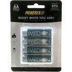Powerex MHRAAI4 IMEDION "Ready When You Are!" Rechargeable AA NiMH Batteries (1.2V, 2400mAh) - 4-Pack