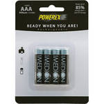 Powerex MHRAAAI4 IMEDION "Ready When You Are!" Rechargeable AAA NiMH Batteries (1.2V, 950mAh) - 4-Pack