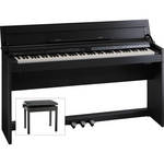 Roland DP90 88-Key Digital Piano and Matching Bench (Satin Black)