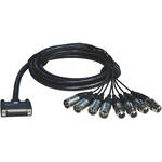 ALVA AES25-4M4F1 3.3' Digital Breakout Cable (Black)