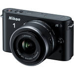 Nikon 1 J2 Mirrorless Digital Camera with 10-30mm VR Zoom Lens (Black)