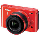 Nikon 1 J2 Mirrorless Digital Camera with 10-30mm VR Zoom Lens (Orange)