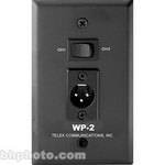 Telex WP-2 Black Wall Plate 2-CH (3-pin XLR Male)
