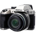 Pentax X-5 silver 16MP Digital Camera, 26x Super-Tele Zoom Lens, 3" Tiltable LCD - Sliver