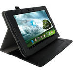 rooCASE Dual-Axis Leather Case Cover for Asus Transformer Pad Infinity TF700T (Black)
