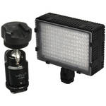 Bescor LED-180 On-Camera Light with Vello Multi-Function Ball Head Kit