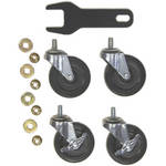 Hannay Reel 3" OD Caster Kit with Wrench and Hex Nuts for AV-2 / AVD-2 Reel