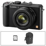 Panasonic Lumix DMC-LX7 Digital Camera with Basic Accessory Kit (Black)