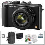 Panasonic Lumix DMC-LX7 Digital Camera with Deluxe Accessory Kit (Black)