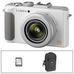 Panasonic Lumix DMC-LX7 Digital Camera with Basic Accessory Kit (White)