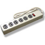 Power Play Products PP-26114S 6 - Outlet Metal Case Surge Protector (3ft)