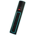 Power Play Products PP-56386D-BB 6 - Outlet 3,200 Joules Daylite Surge Protector (6 ft Cord, Blue Light, Black Case)