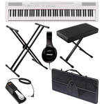 Yamaha P-105 88-Key Piano Value Bundle (White)