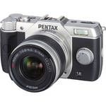 Pentax Q10 Compact Digital Interchangeable Lens Camera with 5-15mm Lens (Silver)