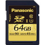 Panasonic 64GB SDXC Memory Card Gold Series Class 10 UHS-1
