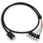 Canare 5VDS015-J1.5C DsubHD15 VGA to BCJ-RUC1-RE Cable (1.5 m)