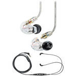 Shure SE215 Sound-Isolating In-Ear Stereo Earphones (Clear) with Mic & Remote Cable Kit