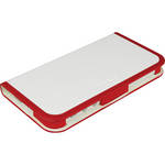 Macally Folio Stand Case for iPhone 5 (Red / White)